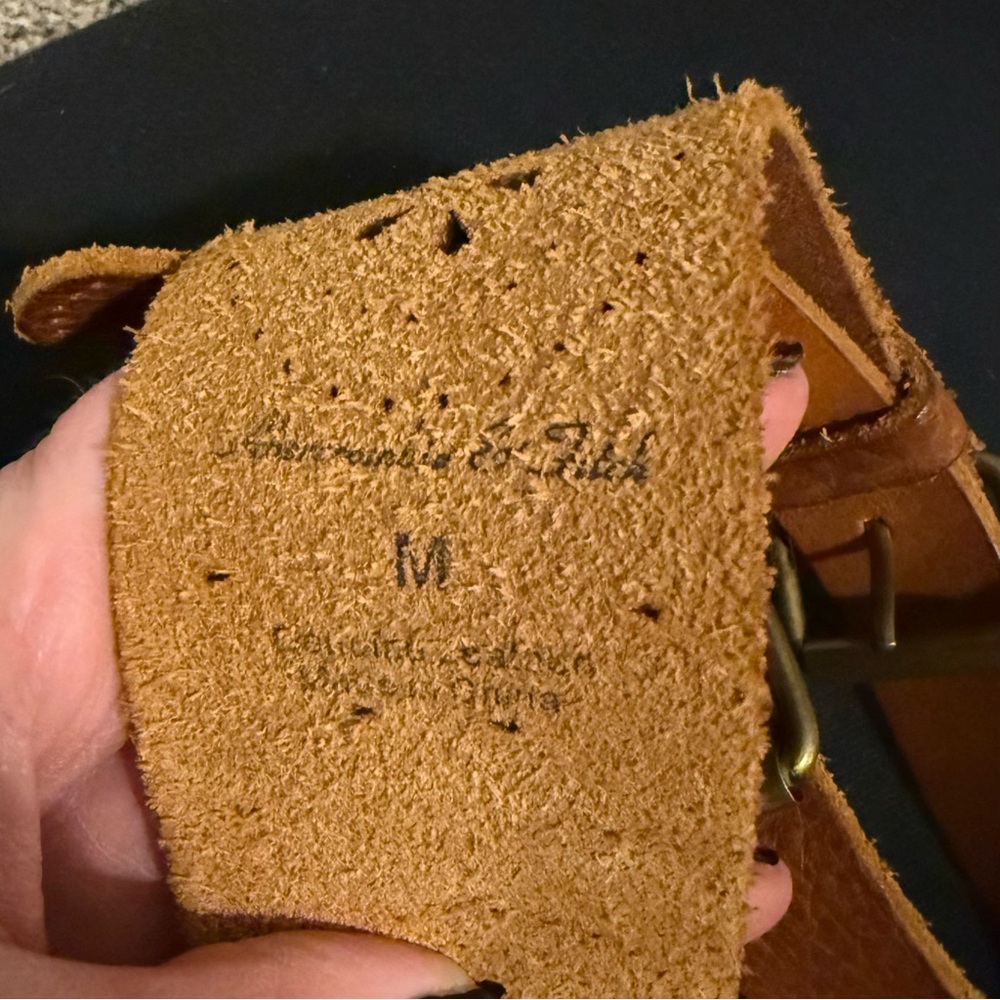 Abercrombie & Fitch Genuine Leather Brown Belt - Picture 4 of 4